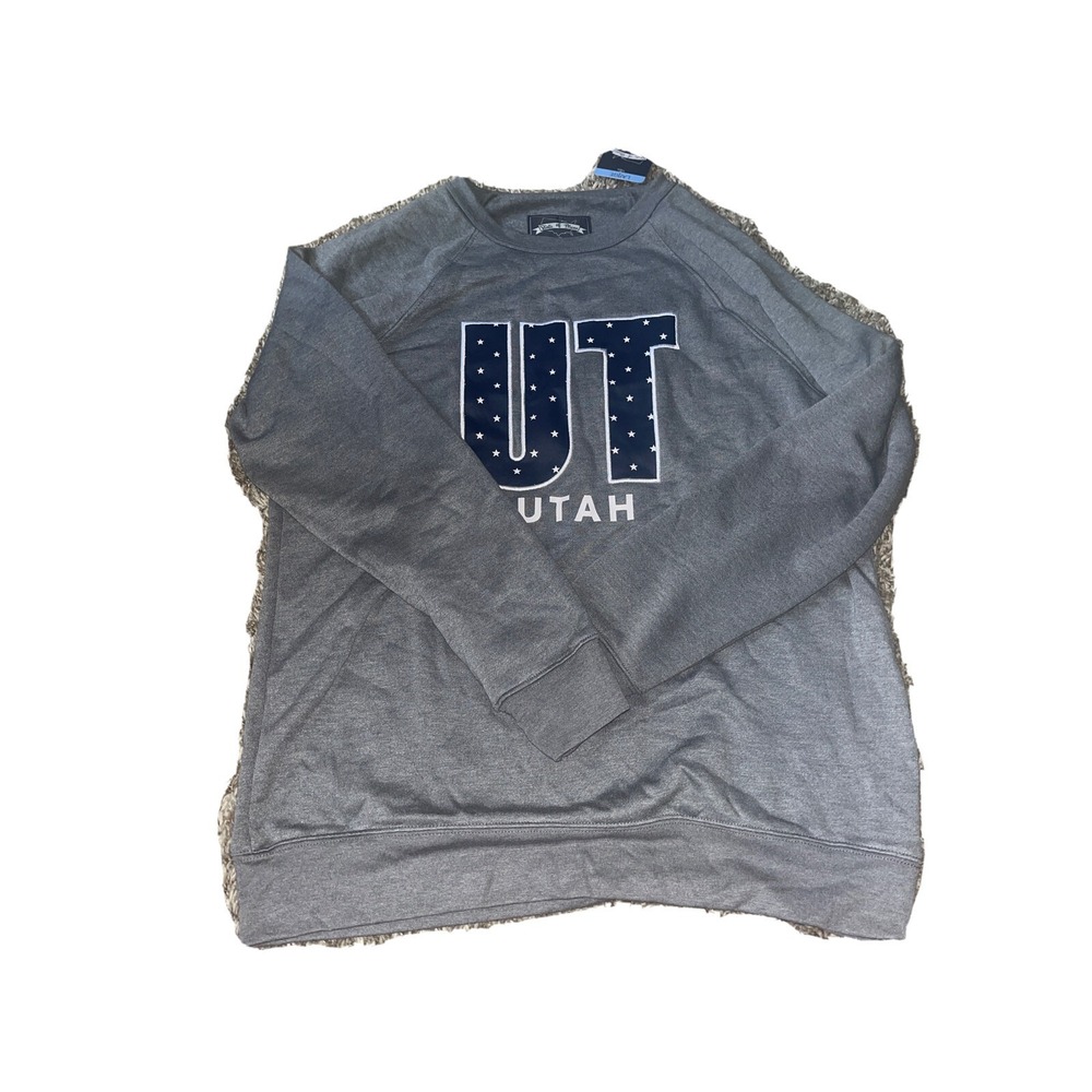 NWT State Of Mine Womens‎ Grey Utah Sweater With Thumbholes Size L